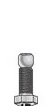 End E Thru-hole bolt 3/8-24 x 3/4